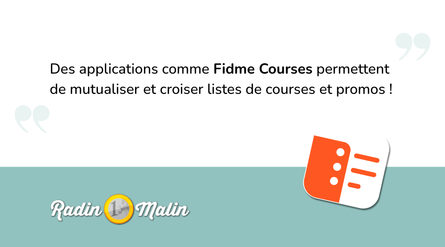 Fidme Courses : l'astuce budget recommandée par Radin Malin pour retrouver du pouvoir d'achat ! - Fidme