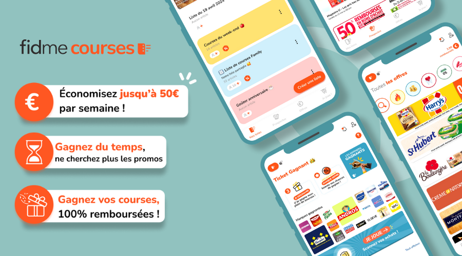 Fidme Courses, l’appli qui vous rembourse vos courses ! 🛒💰 - Fidme